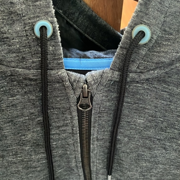 Jordan Nike Air Jordan Heavy Zip Hoodie Dark Gray - Picture 8 of 12